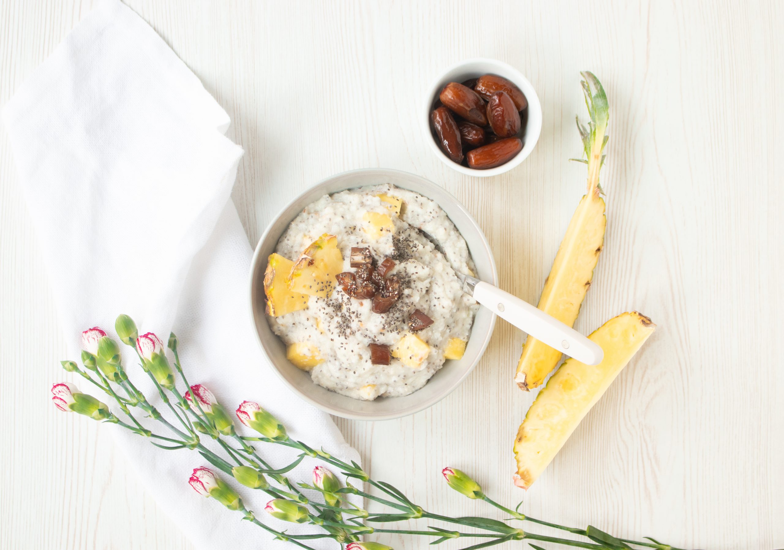 Pina Colada Porridge (glutenfrei)