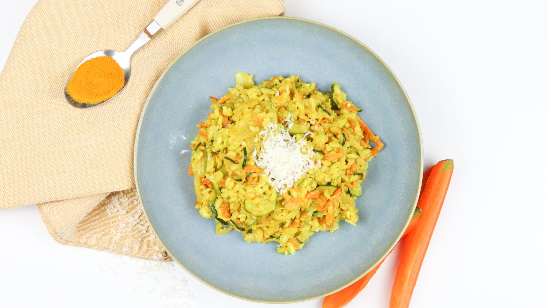 Basisches Karotten-Zucchini Risotto