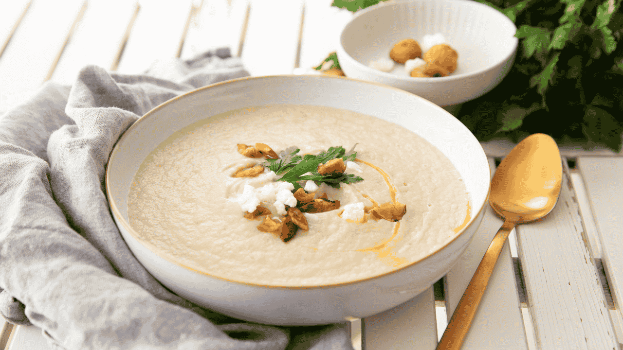 Karfiol-Maroni Suppe basisch